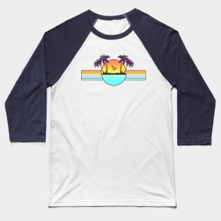 80s Sunset Baseball T-Shirt